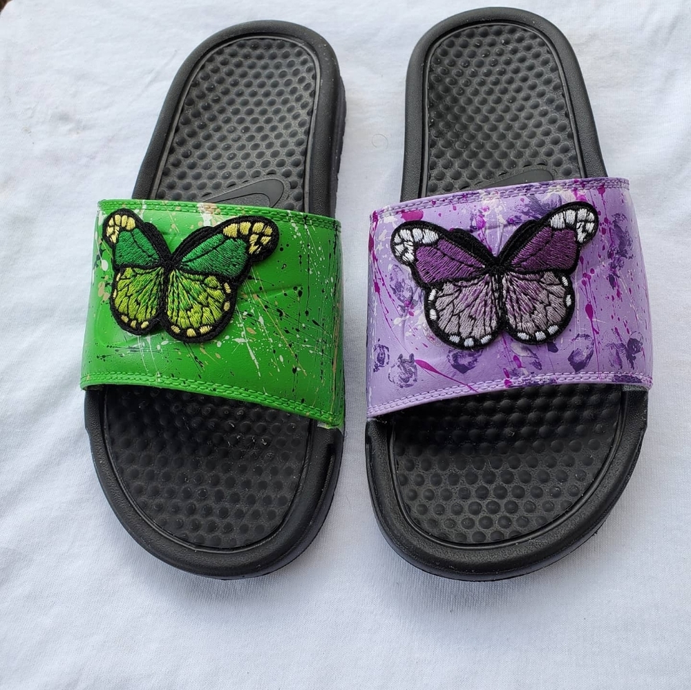 Splatter Womens Butterfly Nike Slides